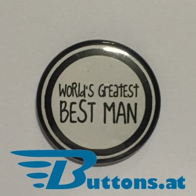 Button Best Man in the World