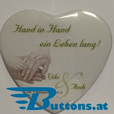 Buttons Hand in Hand