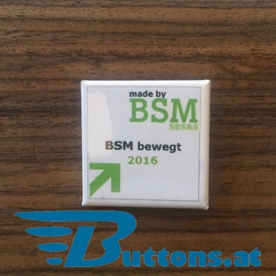 Buttons besondere Form 37 x 37 mm mit Magnet