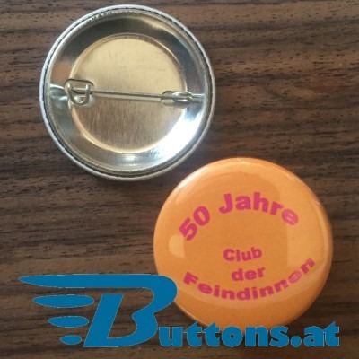 Buttons sage es durch die Blume