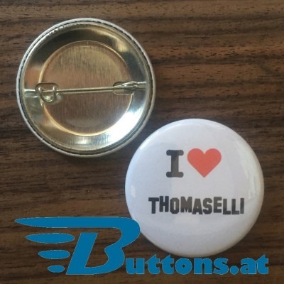 37mm Metallbutton Nadel oder Magnet