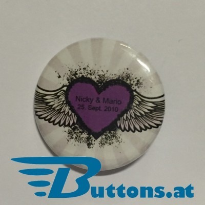 Individuelle Hochzeit Metallbutton