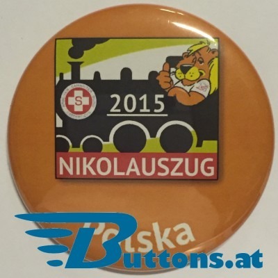 Nikolaus und Krampus Buttons