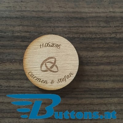 Herz Button Glück