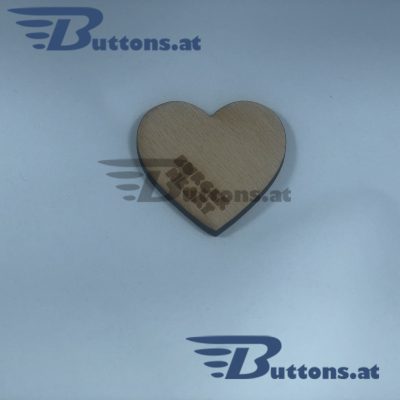 Biobuttons für die Hochzeit, Holuzanstecker