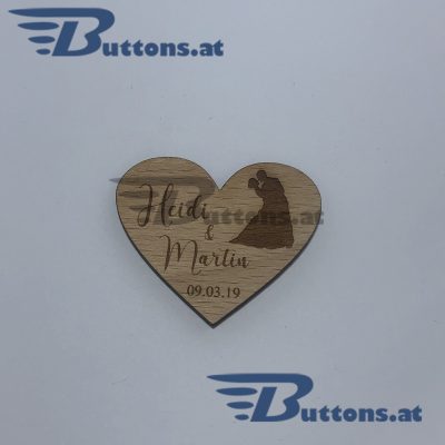 Holz Herzen Anstecker kaufen