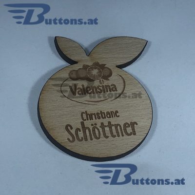 Wunschbuttons aus Holz