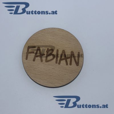 Holzanstecker mit individuelle Namen